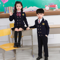 Kindergarten garden clothes spring and autumn clothes British college style sweater childrens class clothes teachers primary school uniforms autumn and winter suits
