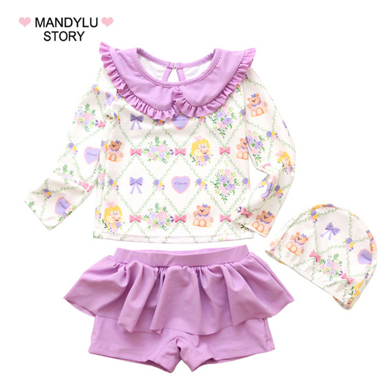 Children's swimsuits, girls, little princess swimsuits, long-sleeved split sun protection hot spring hot spring high-value winter swimsuits
Children's swimsuits, girls, little princess swimsuits, long-sleeved split sun protection hot spring hot spring high-value winter swimsuits