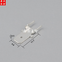 4 8pcb circuit board soldering terminal anti-reverse positioning foot 187 insert solder sheet copper connector tinned 0 5 thick