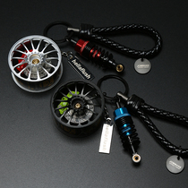 Car hub key chain pendant jewelry mens weaving personality creative simple ladies key chain pendant fashion