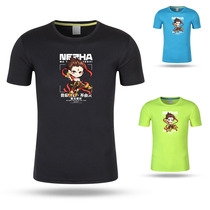 Multi-color Nezha badminton uniform tennis volleyball table tennis uniform sports quick-drying T-shirt short sleeve sweat-absorbing cultural shirt