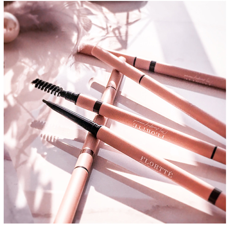 花洛莉亚双头极细眉笔女正品防水防汗自然持久不脱色超细头初学者