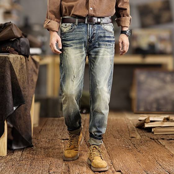 Korean version of summer new fashionable and versatile young handsome personality men's jeans trendy elastic slim feet
Korean version of summer new fashionable and versatile young handsome personality men's jeans trendy elastic slim feet