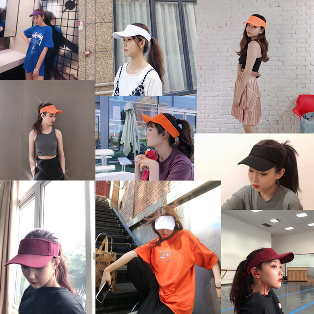 chic trend sports solid color empty top hat topless women summer outdoor sun hat sun hat tennis hat chic trend sports solid color empty top hat topless women summer outdoor sun hat sun hat tennis hat