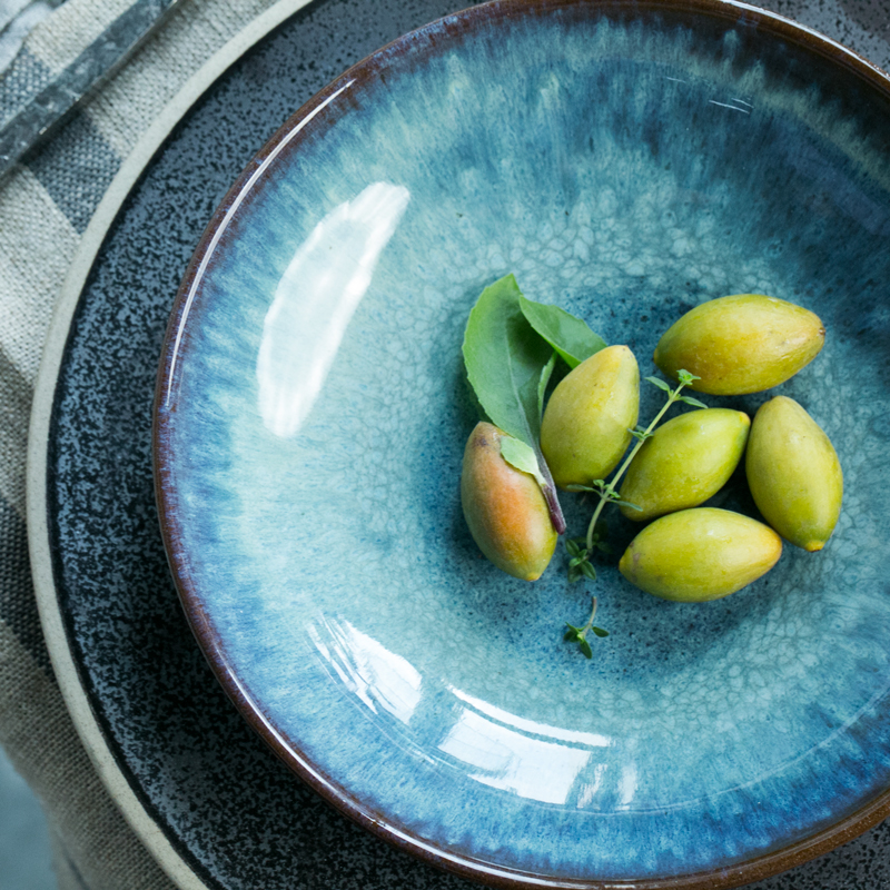 And HD peacock lines shallow expressions using basin variable glaze ceramic rainbow such as bowl of soup basin of continental fruit salad bowl dessert bowls