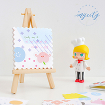 Twilight Japanese - style note paper Tokyo 6:30 series of fresh salt - line handbook collage material paper