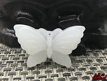 Natural Afghan white jade butterfly pendant Mens and womens jade pendant DIY ancient Han clothing jewelry jade pendant tassel with