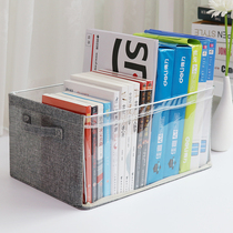 Foldable Book Containing Box Home Bookcase Transparent Storage Box School Students Dress Book Finishing Book Box Containing Deviner
