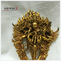 Edge Life Buddha Tibetan Buddhism Nepal Import of copper All Clive Gold Pubakong Buddha 3-inch Custodian statue of the Buddha