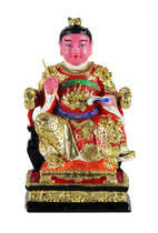Haixin Buddha stately buddha statue Taiwan color gold resin Buddha statue resin sitting instrument Prince 8 inches