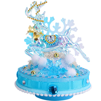 Childrens diy toy girl handmade Qibei Workshop creative production snow deer music box girl material package gift