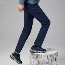 Pathfinder soft shell pants mens and womens models autumn and winter outdoor windproof splashing water plus velvet thick warm leisure travel trousers