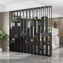Screen partition living room entrance shielding simple modern bedroom home entrance office partition wall wrought iron flower stand
