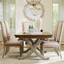 American rural solid wood doing old long table style retro dining table and chairs combined villa-like plate room custom dining room furniture