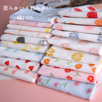 And wood notes Korean style Incolour pure cotton handkerchief Child handkerchief wipe sweaty long suede cotton without fluorescent agent thick