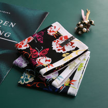 And wood remember hibiscus handkerchief lady pure cotton handkerchief full cotton with sweat and sweat retro 2021 fall new product