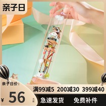 Ruo Ruo to DIY hut handmade wooden drifting bottle toy mini model decompression birthday gift female
