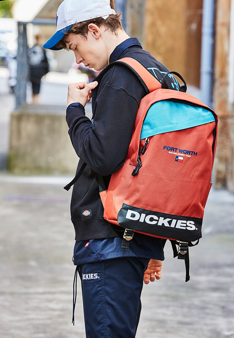 dickies官方新品撞色设计双肩包