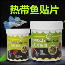 Patch fish grain tropical fish ornamental fish peacock light cofeed sheet fresh water small fish food traffic light Pauline lamp