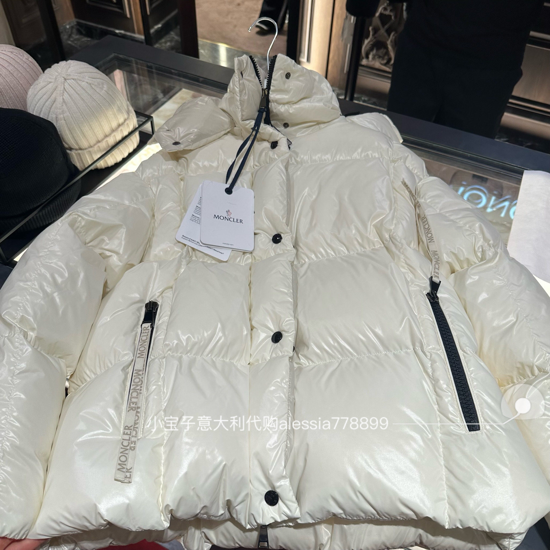 小宝子意大利代购 moncler蒙口秋冬女士parana连帽羽绒服