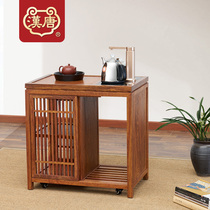 Han and Tang Rosewood solid wood tea car Mobile tea table small tea table tea rack Chinese kung fu tea set tea tray home