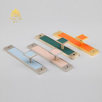 New product minimalist modern curtain wall hook light and luxurious leather inlaid metal hook boutique decoration fixed wall hook pair