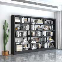 Library bookshelf Steel bookstore school single and double-sided information shelf reading room archive rack iron simple shelf