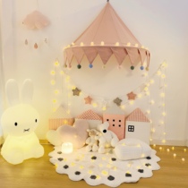 Children Tent Indoor Princess Play House Wall-mounted Headboard Decorated Bed Mantle Reading Corner Pure Cotton Hanging Tent Girls Toys