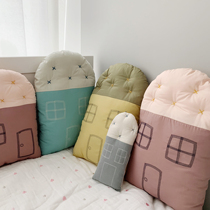 Holding Ram Morandi Small House Soft Bag Children house Home Decorative Cotton Cushions Nordic Style Bed Surround Girl Toys