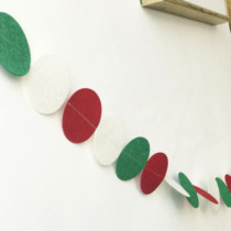 Stars Felt in Northern Europe Felt Round of Flowers Hanging Banner Hanging Banner Hanging Accessories Home Dress Holiday Color Flags Patry New Year Gifts