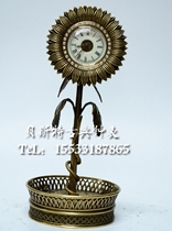 Clock imitation Palace Sunflower clock Classical clock Mechanical pure copper imitation French clock European clock