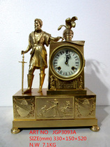 Clock Brass mechanical classical table clock imitation of the Forbidden City France reflux old clock whole point and half point timekeeping Feng Shui town house