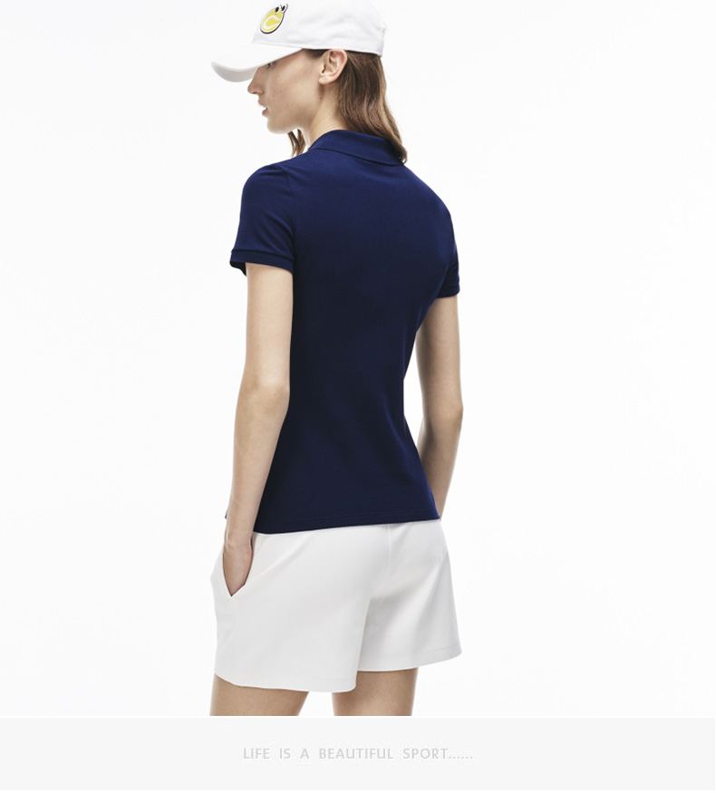 芬迪polo短袖 YAZBUKEY X LACOSTE 女式短袖POLO衫PF5210K1 芬迪新款polo