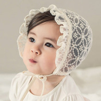 Baby hat Summer thin lady Baby Baby Sun Hat Princess Lace 0-3 Month 6 Newborns Cool Hat Mesh Sunhat