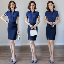 Summer Pro Fashion Womens Clothing Suit 2022 New Short Sleeve Shirt Temperament Interview Positive Dress Hotel Work Dress