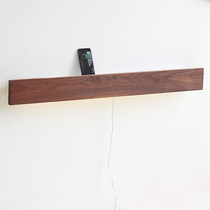 (Shelf lamp)Nordic wood bedside wall lamp Modern creative solid wood new Chinese simple Japanese light luxury lamp
