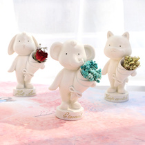 Nordic creative Angel small ornaments living room childrens room desktop home decorations cute girl heart gift furnishings