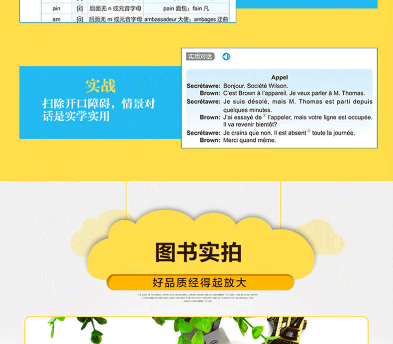 法语发音入门王 法语自学入门教材 音标\/口语\/词