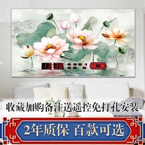 Landscape luminous 20212020 new digital electronic clock perpetual calendar ultra-thin household living room wall-mounted clock watch