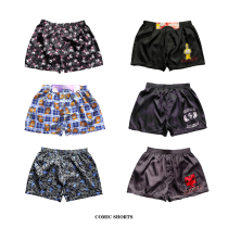 Silky texture old dollar single anime character shorts beach pants casual pants Aro pants home pants