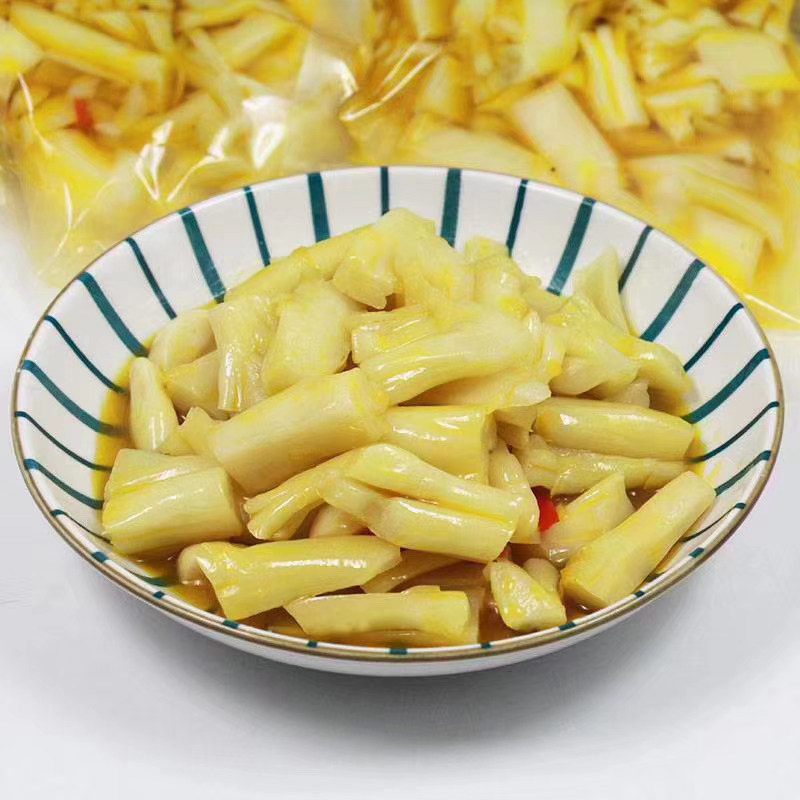 温州泡菜开胃花菜梗500克g爽口台州特产酒店花菜梗即食泡椒菜花梗