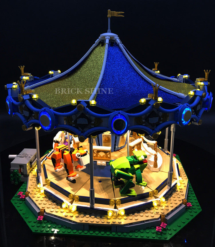 brickshine灯饰 乐高10257旋转木马led灯具 街景灯光 乐高灯饰城_7折