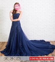 Wedding Dress Gown New Trailing Bridal Toast Gown to host the dress Red Carpet Big Night Dress Fish Tailoring