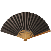 Red and black two colors into diy hand-painted fan text play fan Hanfu photography ancient style dance props Chinese style black fan