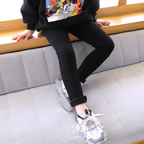 (Clearance) girls small feet pants plus velvet elastic pencil pants