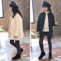 (Clearance) Girls cotton-padded winter clothes big children warm childrens cotton coat