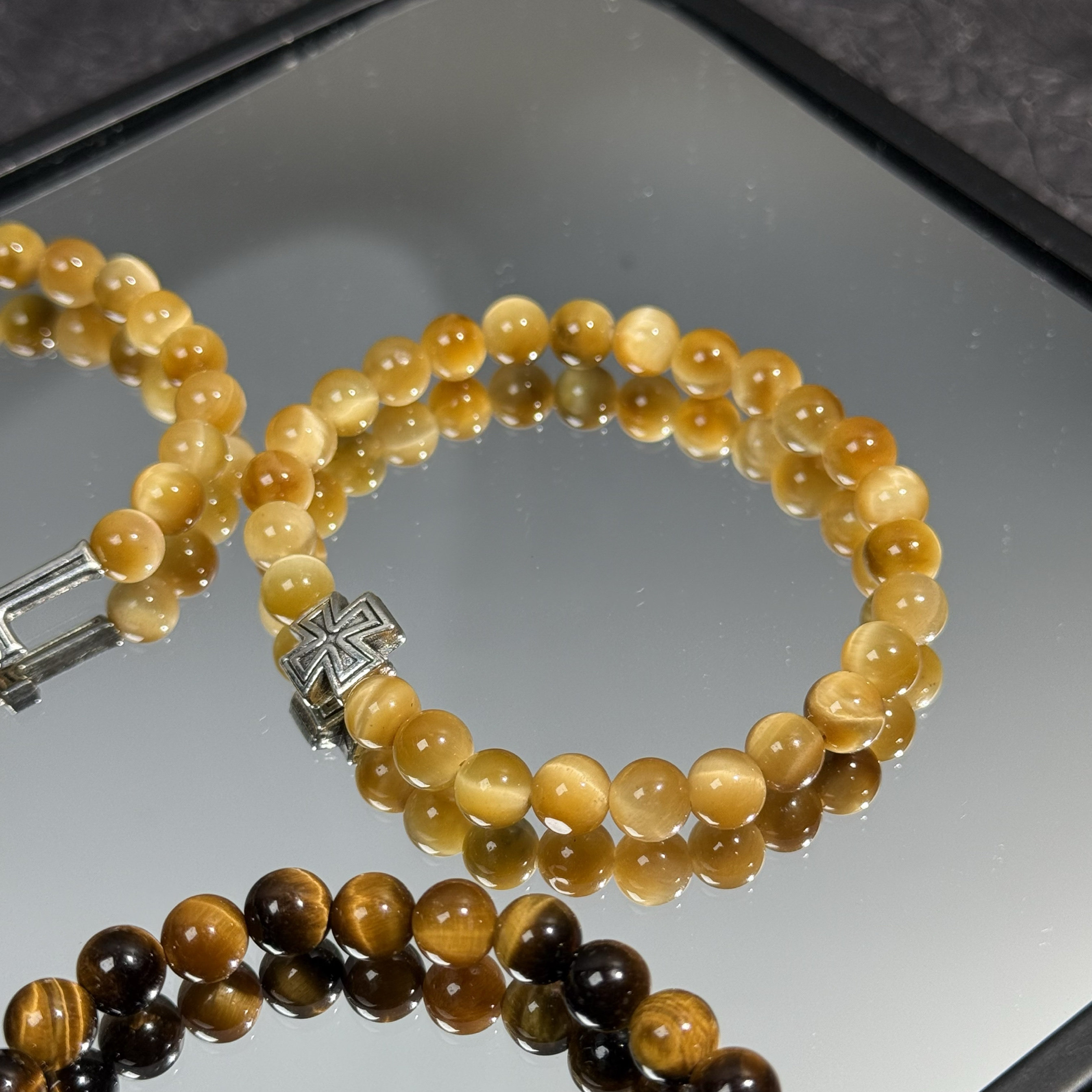 三石宙礼天然黄虎眼石虎睛石手链男女款水晶手串招财饰品超值款