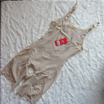 Pearl fan 816 jacquard breathable body boxer corset sling one-piece open crotch corset spring and summer models