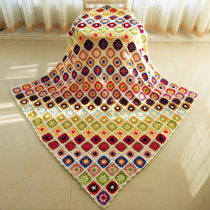 Milk cotton Hand crocheted blanket Grandmother block parquet Air conditioning blanket Office lazy blanket Baby silk cotton leisure blanket