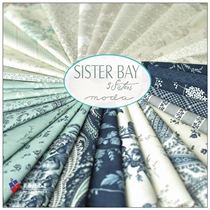 US Imported Moda Printed Cotton Three Sisters Design Sister Bay Series Handmade DIY Patchwork 34 Colors